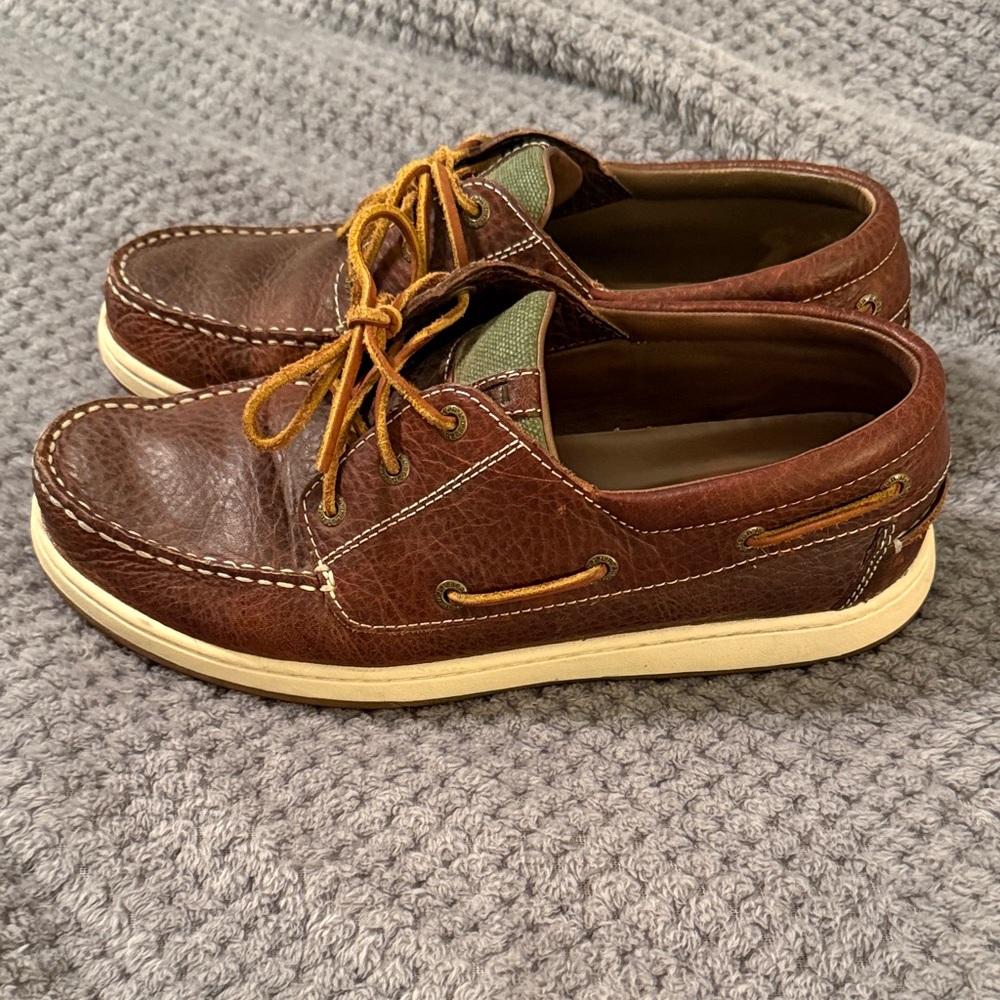 L. L. Bean Leather Boat Shoes Dadcore Cabincore